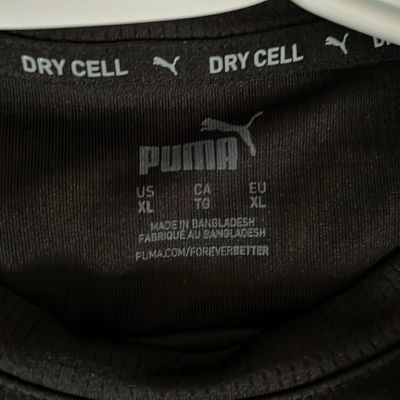 Puma Black Short Sleeve Tee with Iconic Logo - Picture 3 of 3
